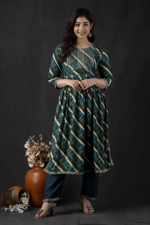 *-NEW LAUNCH*

*A beautiful Outfit - Rayon embroidered Kurta with   Paired with pant  and Duppata*

 uploaded by Mahipal Singh on 3/11/2023