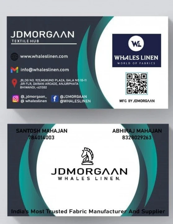 Visiting card store images of JDMORGAAN