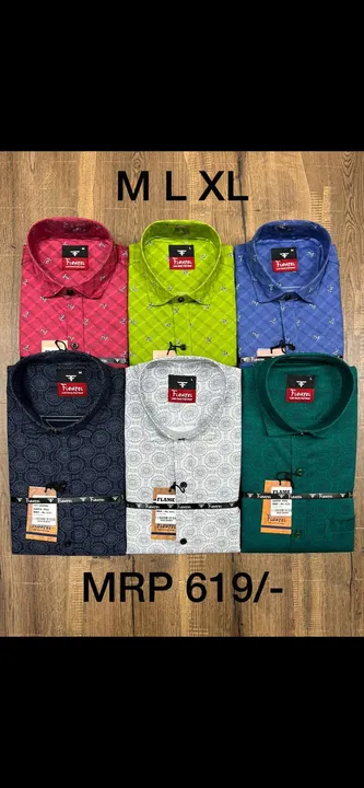 100% Cotton shirts at Low Range  uploaded by Sambhav Textile on 3/11/2023