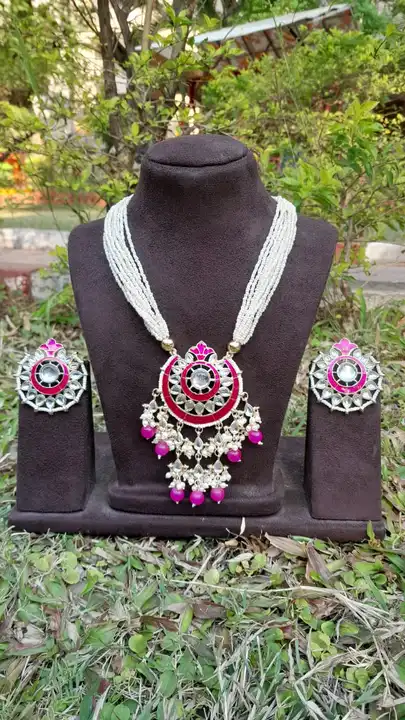 Meenakari Kundan necklace set  uploaded by Sb designs on 3/11/2023