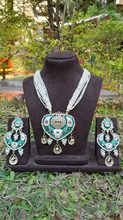 Meenakari Kundan necklace set  uploaded by Sb designs on 3/11/2023