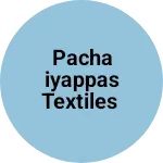 Business logo of Pachaiyappas textiles