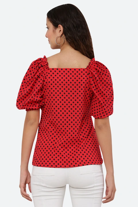 Dot printed top  uploaded by Galani Fashion on 3/11/2023