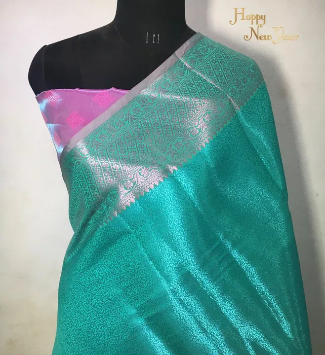 Tapeta saree pink zari  uploaded by Azan febrics on 3/11/2023