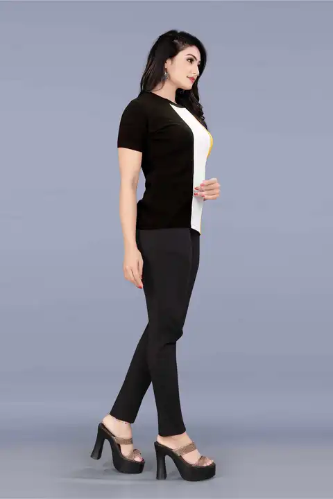 Girls New Stretchable T-Shirt. uploaded by Glow More Enterprise  on 3/11/2023