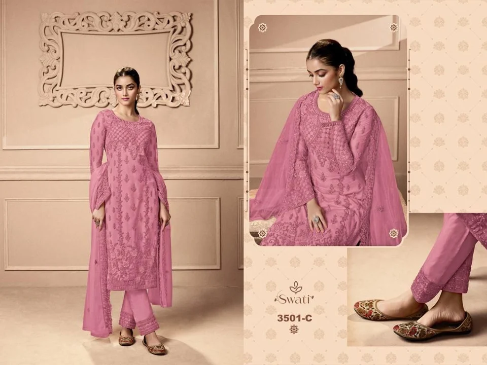 FANCY EMBROIDERY SUITS uploaded by Swastik creation on 3/11/2023