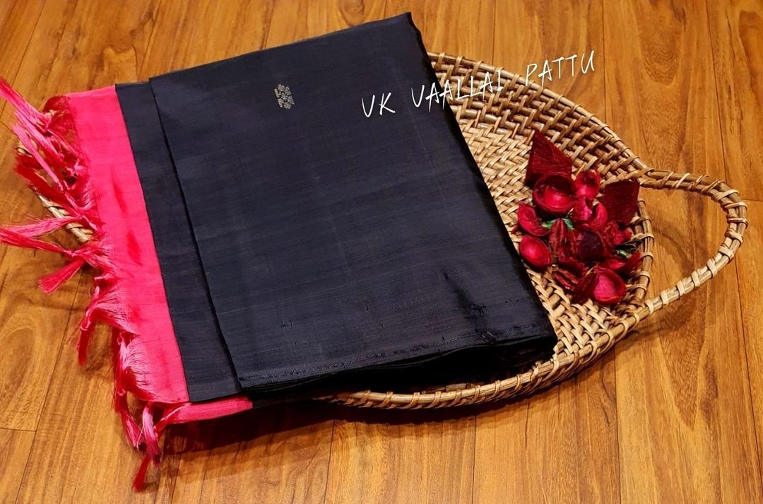 Post image 😍 Special Colour s for special Ones 🥳🥳

😍 *Vk -Vaalai Pattu*😎

🤩These Sarees are *hand woven* with elegant traditional designs  vibrant and dual color combinations ...Saree comes with contrast pallu 🥳

🥳 *CODE* VK VAALLAI PATTU Only Saree(5.25mtr) - Rs.1600+$😇

*Dry wash Only*


🙏🏻 *NOTE-Thread pulls / Holes and thread  line missing in  sarees aren’t considered as damages NO EXCHANGE / RETURN FOR THESE REASONS*

 *pls make a note as these are Handloom sarees🙏🏻These Saree are dual tone Colour so exchange for colour variation not accepted*  📣


*NO BOOKING WITHOUT PAYMENT*