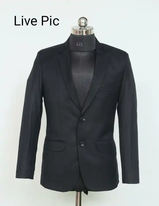 Navy & Black Plain Blazer  uploaded by Kataria Fashion Shop on 3/11/2023