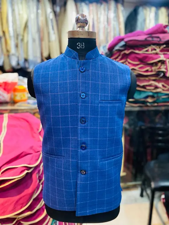 Check Waist Coat For Men  uploaded by Kataria Fashion Shop on 3/11/2023