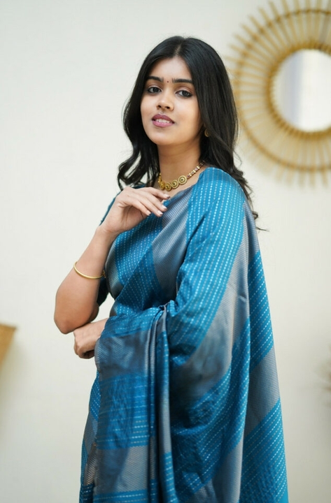 Beautiful banarasi silk saree with blouse piece   uploaded by Dhananjay Creations Pvt Ltd. on 3/11/2023