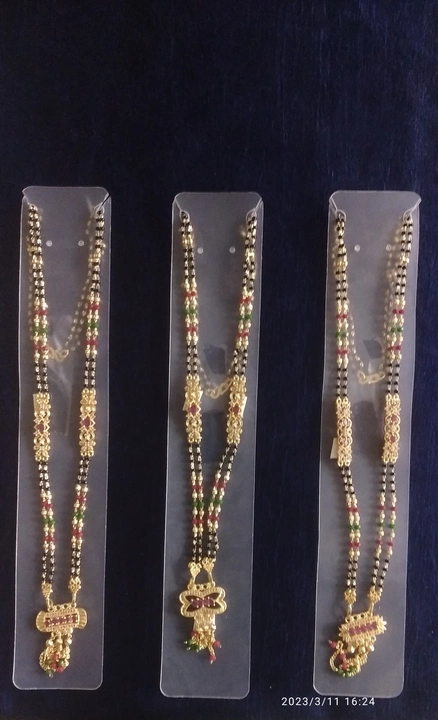 Multi Crystal Mala With Pendal Mangal Sutra uploaded by Imitation jewerry on 5/29/2024