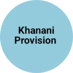 Business logo of Khanani provision