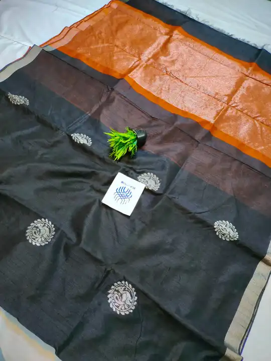 Tussar silk sarees uploaded by Reselling on 3/11/2023