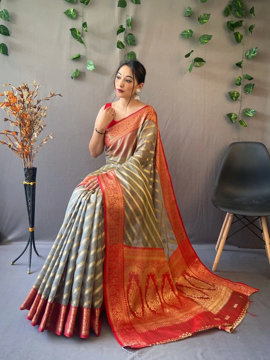 NEW CATALOGUE 
Catalogue - Organza Leheriya.*

Fabric - pure organza weaved saree with Jacquard  uploaded by Miss Lifestyle on 3/11/2023
