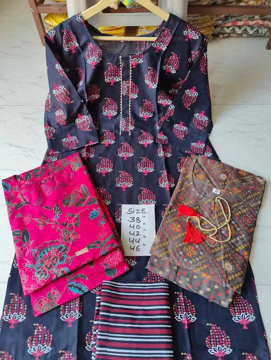 3 kurti Plazoo set combo sale  uploaded by Takshvi collection on 3/11/2023