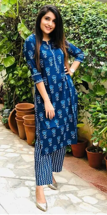 Indigo print kurta with pant  uploaded by PANIHARI COLLECTION CENTRE on 3/11/2023