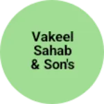 Business logo of Vakeel sahab & son's Footwear