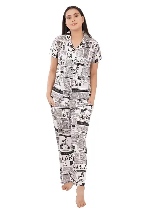 Product image of Poly Cotton Night Suit (M,L,XL), ID: poly-cotton-night-suit-084c616b