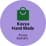 Business logo of Kavya hand made jewelry