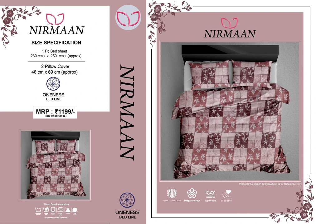 Pure cotton bedsheet  uploaded by Sainath agencies on 3/11/2023