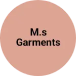 Business logo of M.S garments