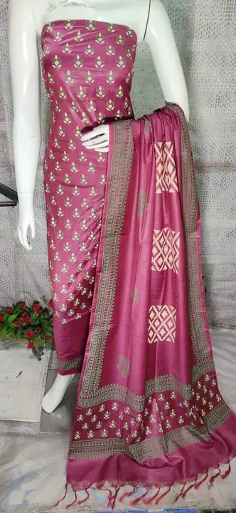 Suits and dress dress material uploaded by silk  saree on 3/11/2023