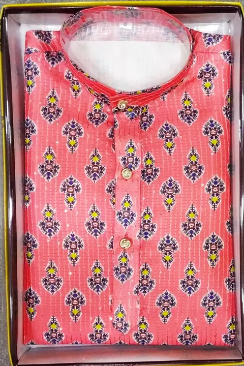 Classic digital embroidary 1/10 kurta pyjama set uploaded by Shree gurudev collection / 9806507567 on 3/11/2023