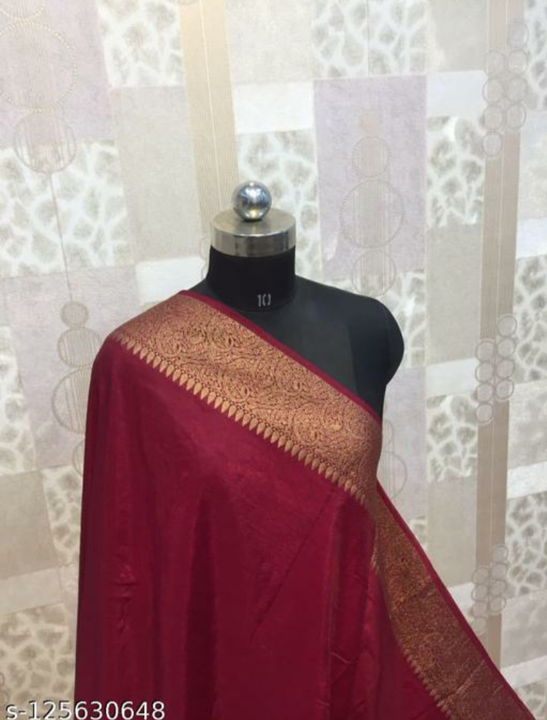 Banarasi daeyble warm silk semi saree  uploaded by Zainab fashion on 3/11/2023