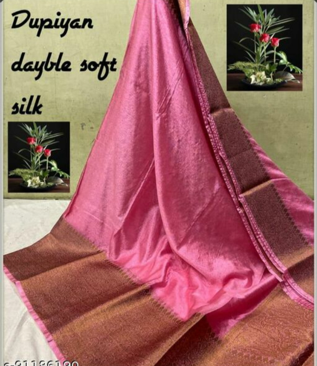 Banarasi daeyble warm silk semi saree  uploaded by Zainab fashion on 3/11/2023