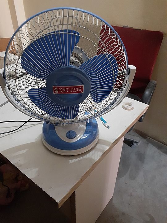 A.p fan 12" available white&blue &pure white both are attractive colour stylish body balanced blade uploaded by business on 7/9/2020