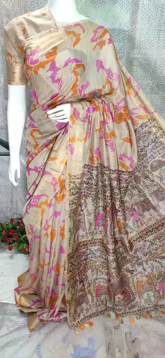 Banswara Silk Sarees with Screen Print uploaded by Salman Handloom on 3/12/2023