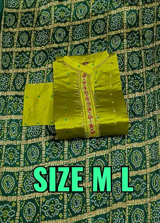 Muslin silk size mention on pic uploaded by Aashpura mp shop  on 5/26/2024