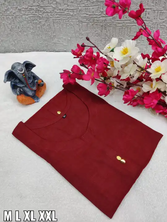 Plain two tone cotton kurti uploaded by Rajshi Collections on 3/12/2023