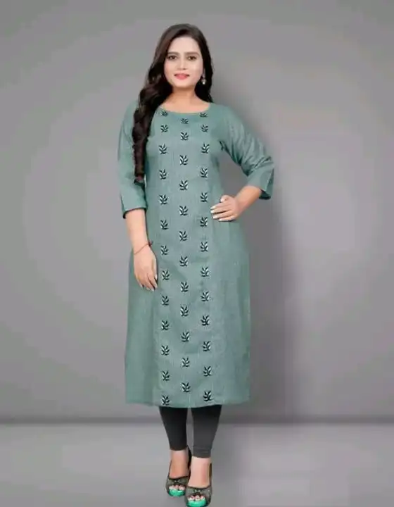 
Daily Wear Khadi Cotton Kurti with Embroidered Patterns and 3/4 Length Sleeves uploaded by Devlila on 6/2/2024