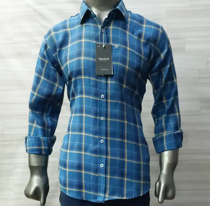 Men's Check Shirt uploaded by Macbear Garments Pvt.Ltd. on 3/12/2023