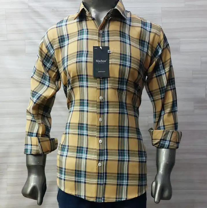 Men's Check Shirt uploaded by Macbear Garments Pvt.Ltd. on 3/12/2023