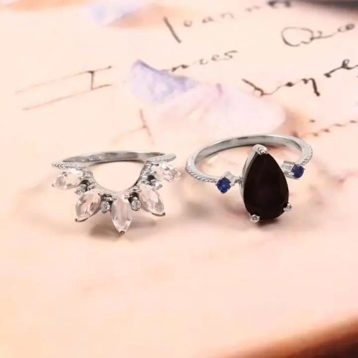 Natural Gems Silver Ring 💍 and earings  uploaded by RG Group of Gems 💎 And jewels 💍 on 3/12/2023