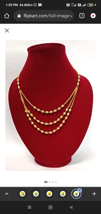  3 line Gold plated necklace chain  uploaded by Rajasthani juwelen14 on 5/30/2024