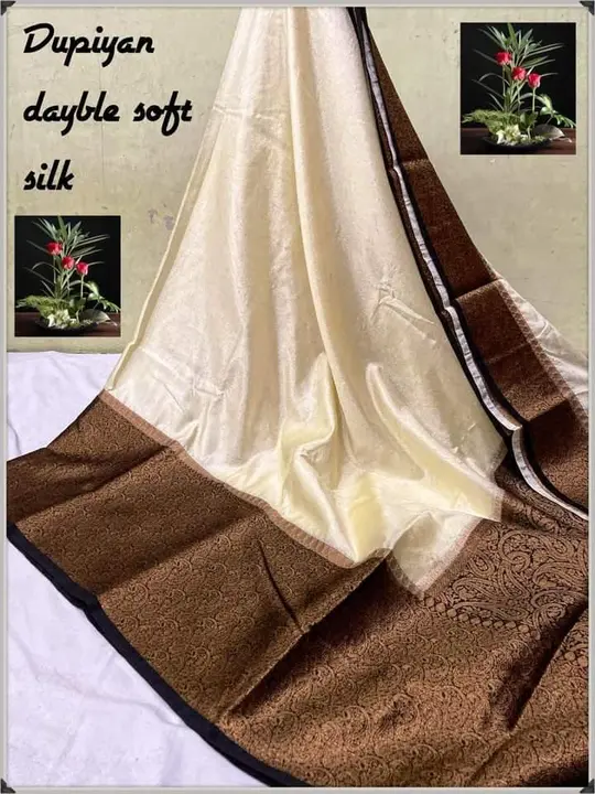 Banarasi daeyble warm silk semi saree  uploaded by Zainab fashion on 3/12/2023