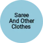 Business logo of Saree and other clothes