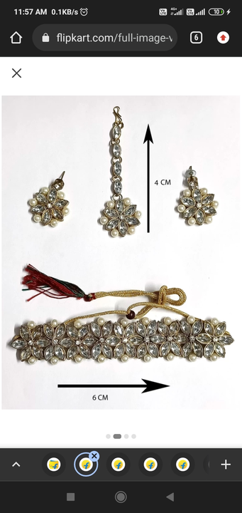 Necklace set with earrings and maangtikka uploaded by Rajasthani juwelen14 on 3/12/2023