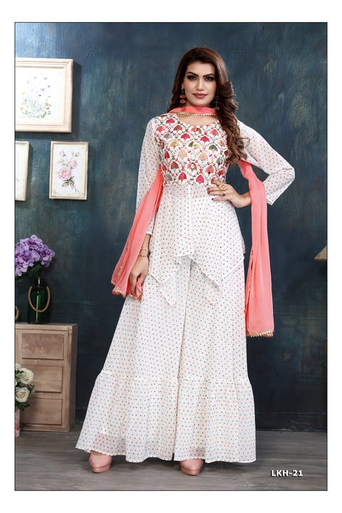 Exclusive Multi Embroidery Palazzo Set uploaded by Vihu fashion on 3/12/2023