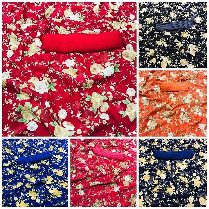 Post image *NOW WE PRESENTS DAILY WEAR SAREES IN YOUR BUDGET *

SAREE FABRIC :- **HEAVY PURE WEIGHTLESS*
*BLOUSE :- .80CM RUNNING 
MODELING :REAL ORGINAL SAME AS IT IS LIKE PIC 
*Price 	: 570 + shipping*
COLOURS :- 6
PACKING :- ZIP BAG WITH PHOTO 
BEAUTIFUL FLOWERS 💐 PRINT ALL OVER SAREE TO GET A BRIGHT LOOK 👀 
*WE ALWAYS TRUST IN QUALITY *

Kru