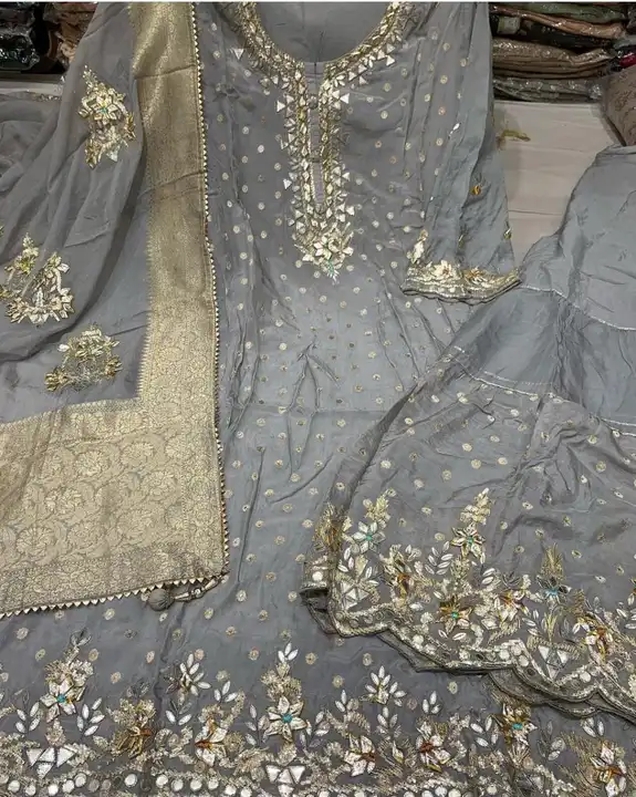 Shrara suit  uploaded by Royal_punjaban_Boutique  📞+918146973586 on 3/12/2023