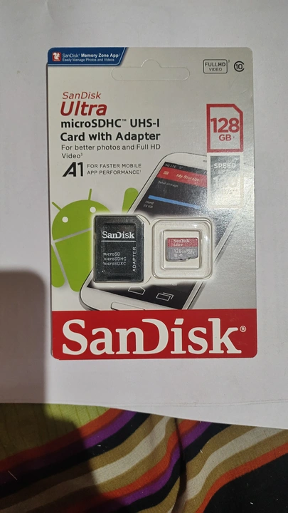 SanDisk memory card 128 gb uploaded by business on 3/12/2023