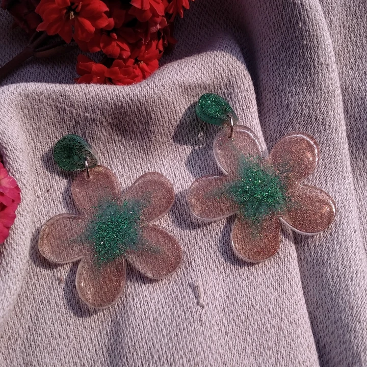 Flower earrings green  uploaded by Ratnaabhushan on 5/30/2024