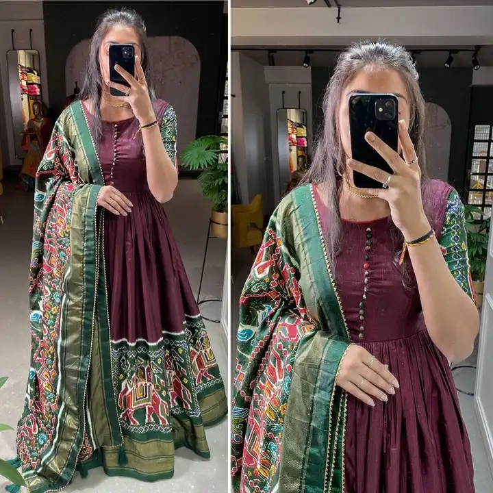 Long gown uploaded by Mahi ladies wear center on 3/12/2023