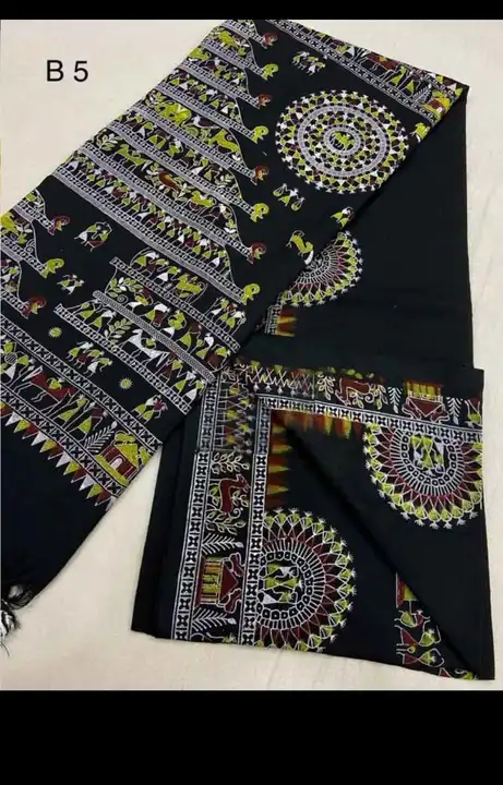 Exclusive Madhubani Print Khadi Cotton Saree Collection With Running Blouse Piece  uploaded by Nilima Fashion House on 3/12/2023