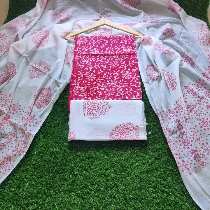 Buy Fiza Pure Cotton original Batik Printed Dupatta Suit  uploaded by Radiant Cottex on 3/12/2023