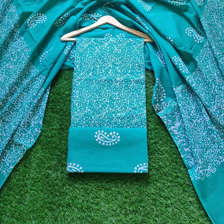 Buy Fiza Pure Cotton original Batik Printed Dupatta Suit  uploaded by Radiant Cottex on 3/12/2023
